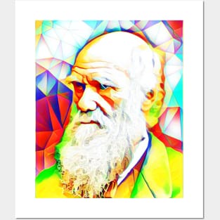 Charles Darwin Colourful Portrait | Charles Darwin Artwork 12 Posters and Art